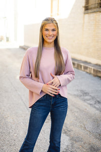 The Norah Pullover in Pink