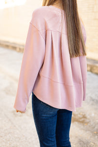 The Norah Pullover in Pink