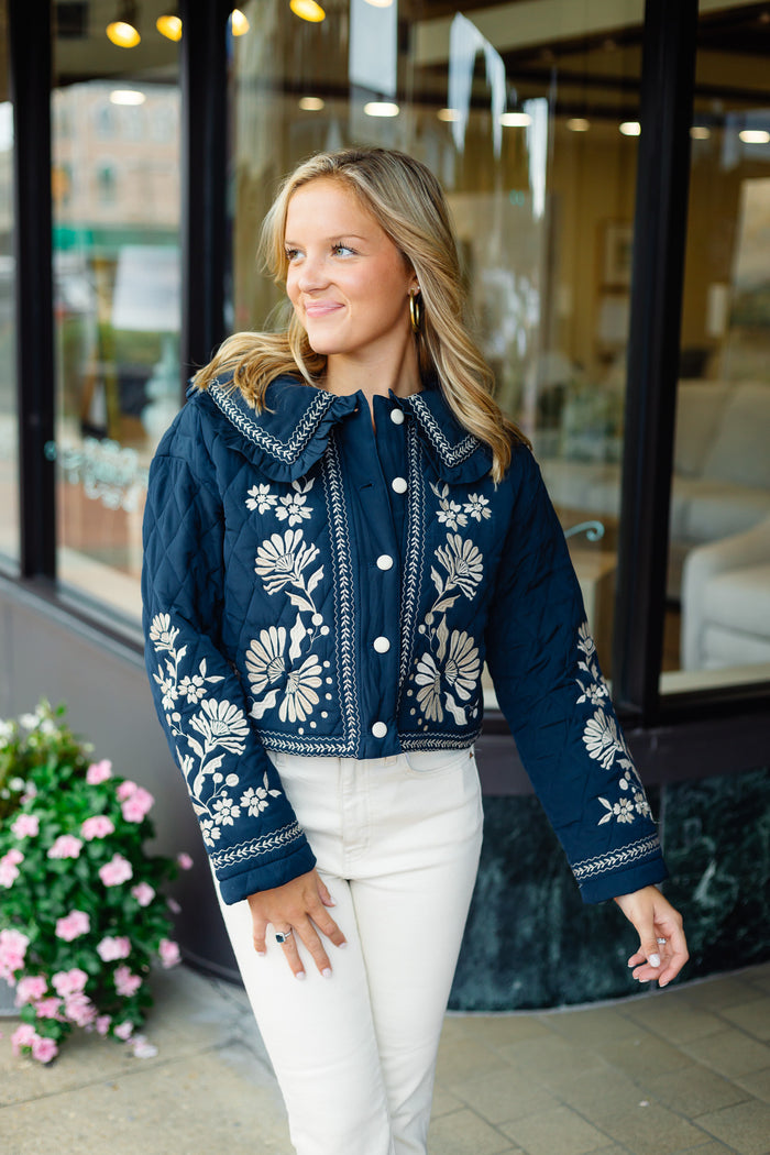 The Petuna Jacket In Navy
