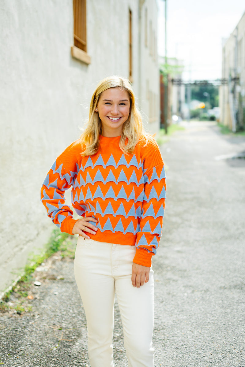 The Timsy Sweater in Orange