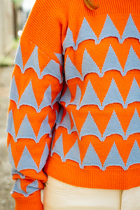 The Timsy Sweater in Orange