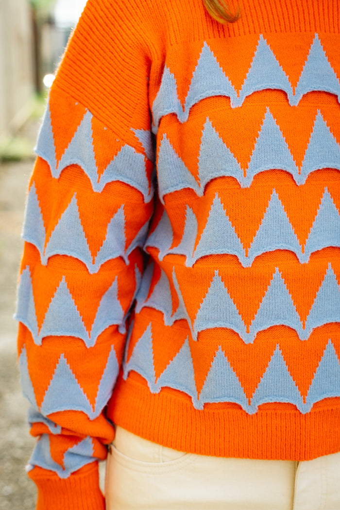 The Timsy Sweater in Orange