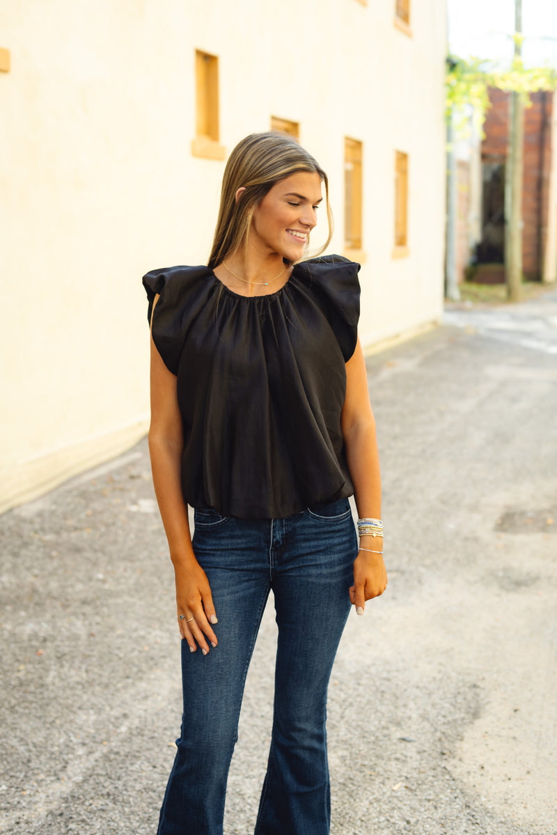 The Della Top in Black