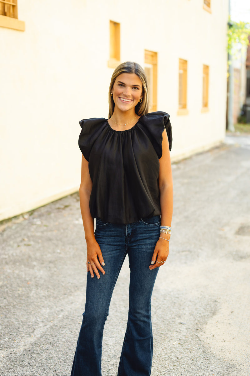 The Della Top in Black