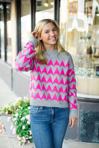 The Timsy Sweater in Pink