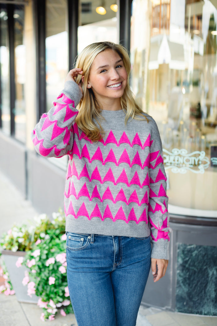 The Timsy Sweater in Pink