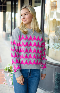 The Timsy Sweater in Pink