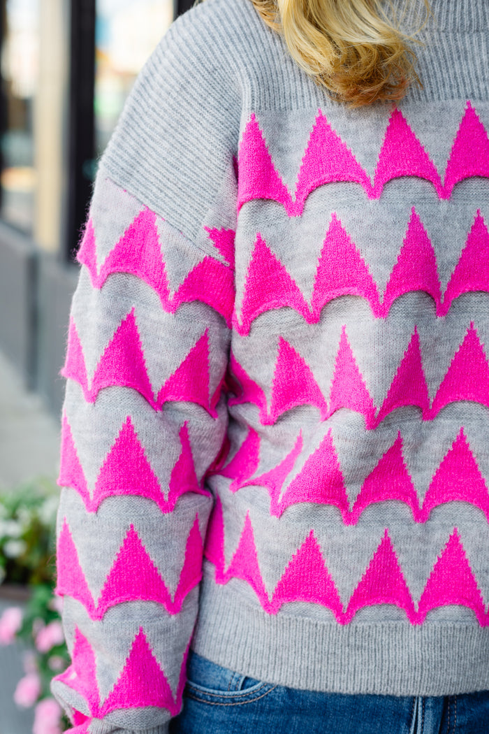 The Timsy Sweater in Pink