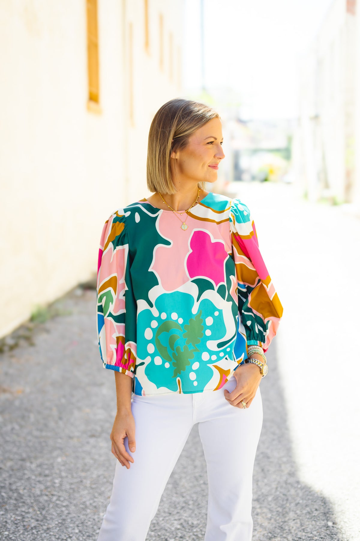 CROSBY BY MOLLIE BURCH: Gia Top in Petal Pop