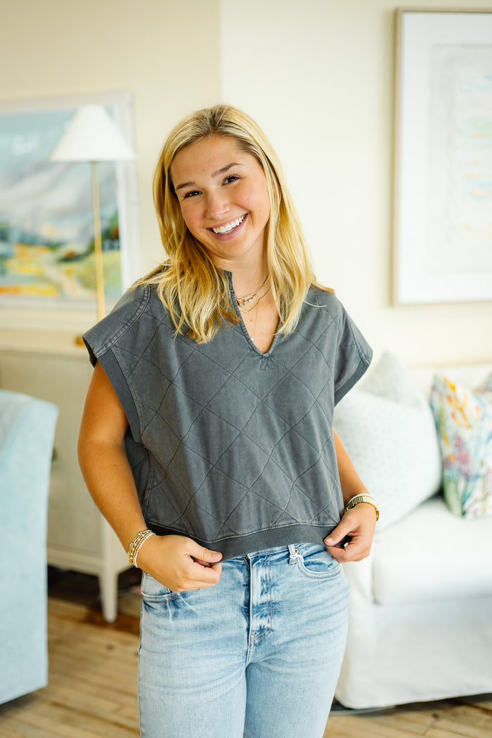 The Tetsy Top in Charcoal