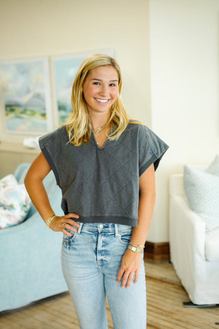 The Tetsy Top in Charcoal