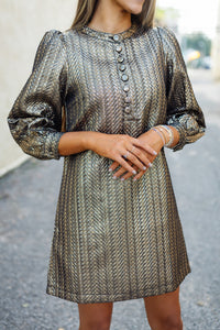 The Maeve Dress in Party Gold