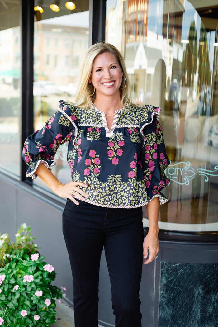 The Raya Top in Black