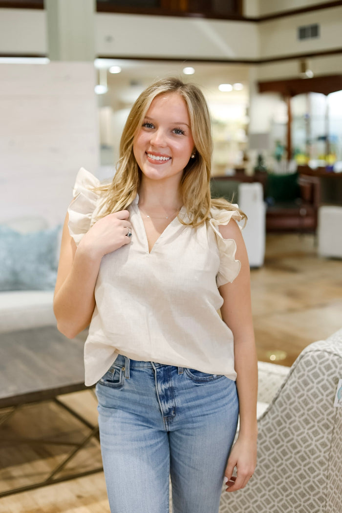 The Heidi Top in Natural