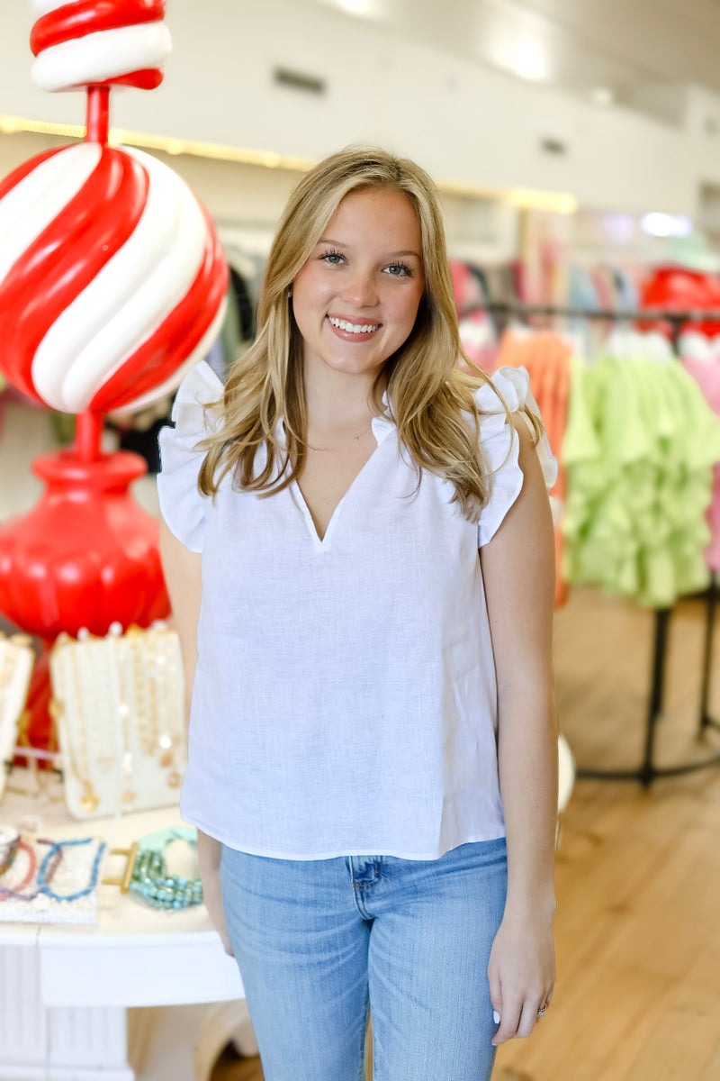 The Heidi Top in White