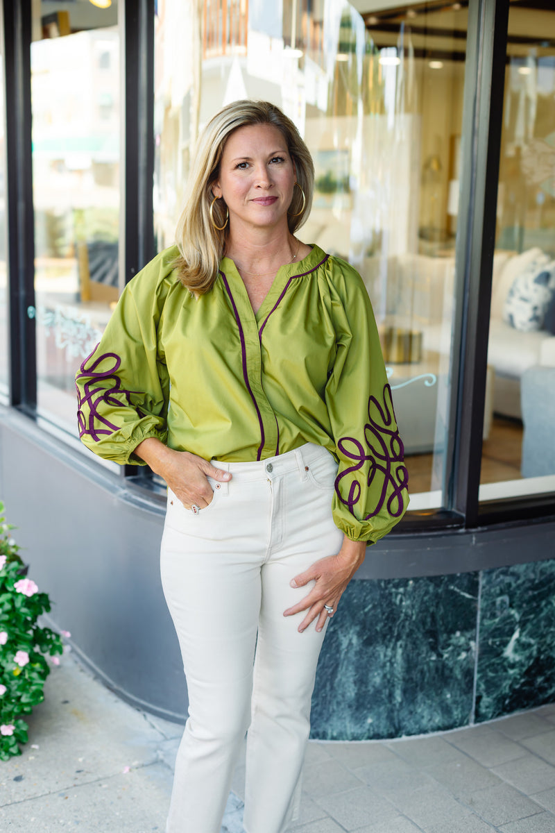 The Annie Top in Chartreuse