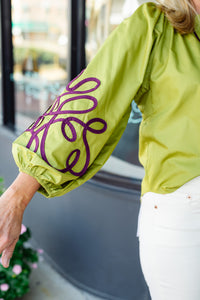 The Annie Top in Chartreuse