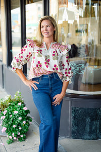 The Raya Top in Pink
