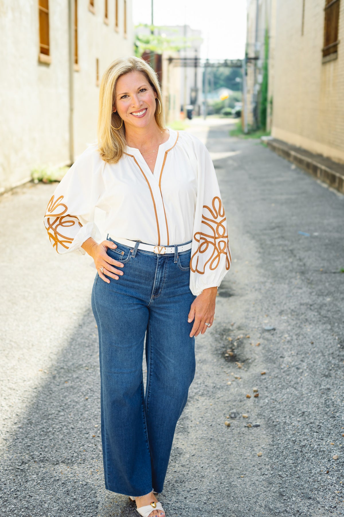 The Annie Top in Ivory
