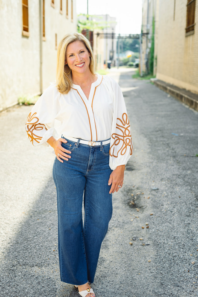 The Annie Top in Ivory