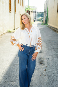 The Annie Top in Ivory