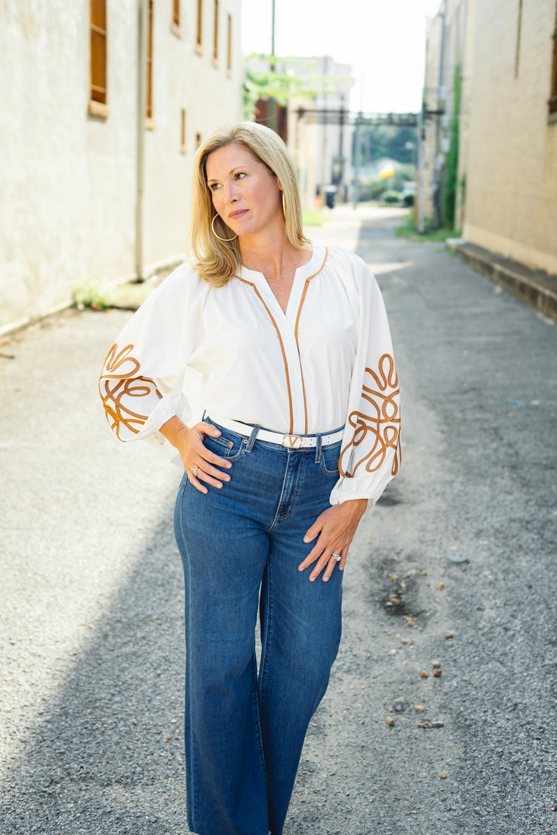 The Annie Top in Ivory