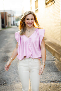 The Larlie Top in Pink