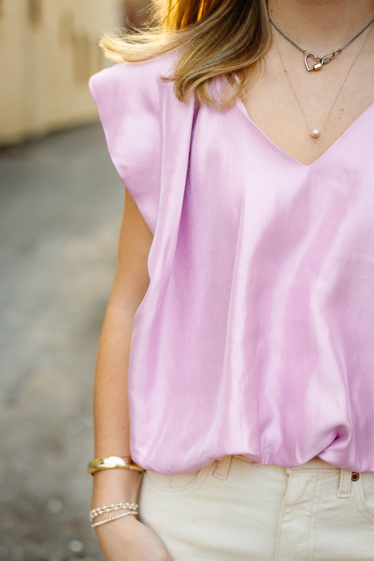 The Larlie Top in Pink
