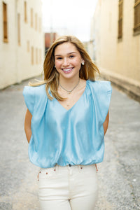 The Larlie Top in Blue