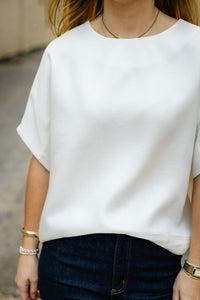 The Casey Top in White