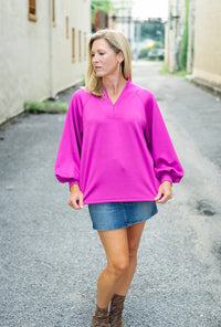 The Plum Party Top