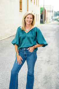 The Aster Top in Green