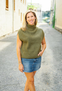The Willa Top in Olive