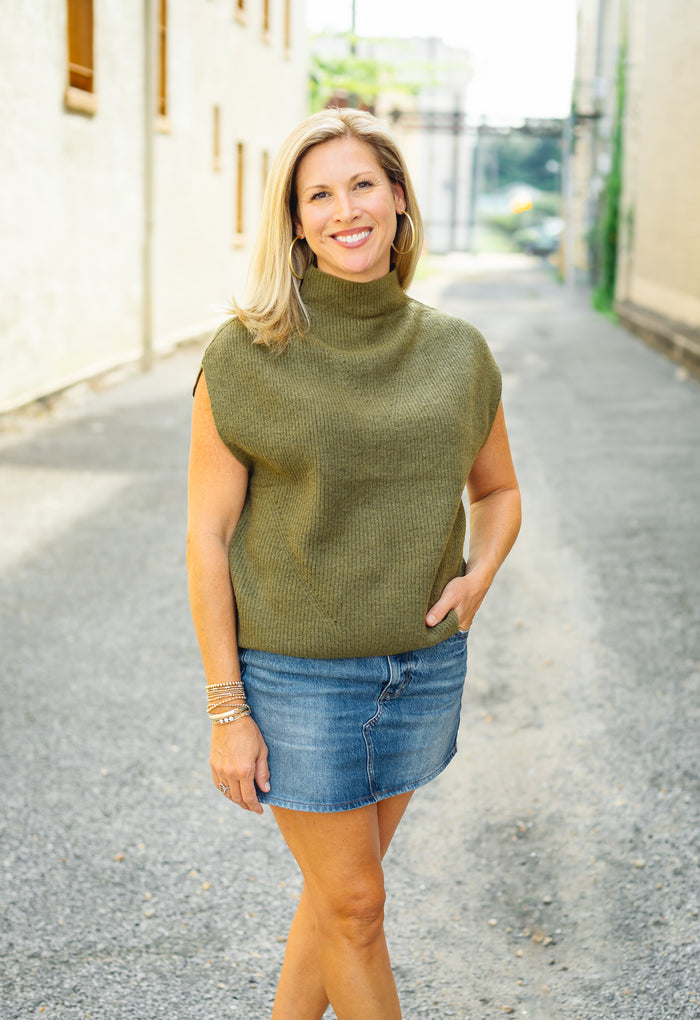 The Willa Top in Olive