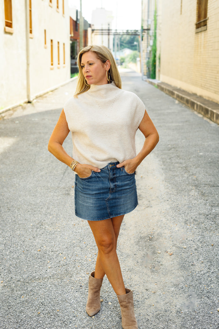 The Willa Top in Cream
