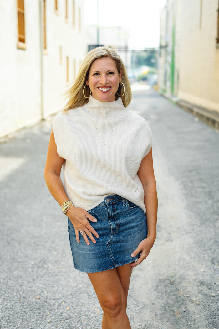 The Willa Top in Cream