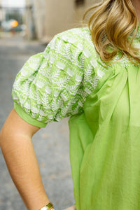 The Everleigh Top in Avocado