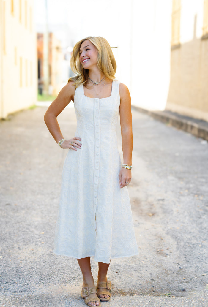 Zoe and Claire: Lyla Embroidered Dress