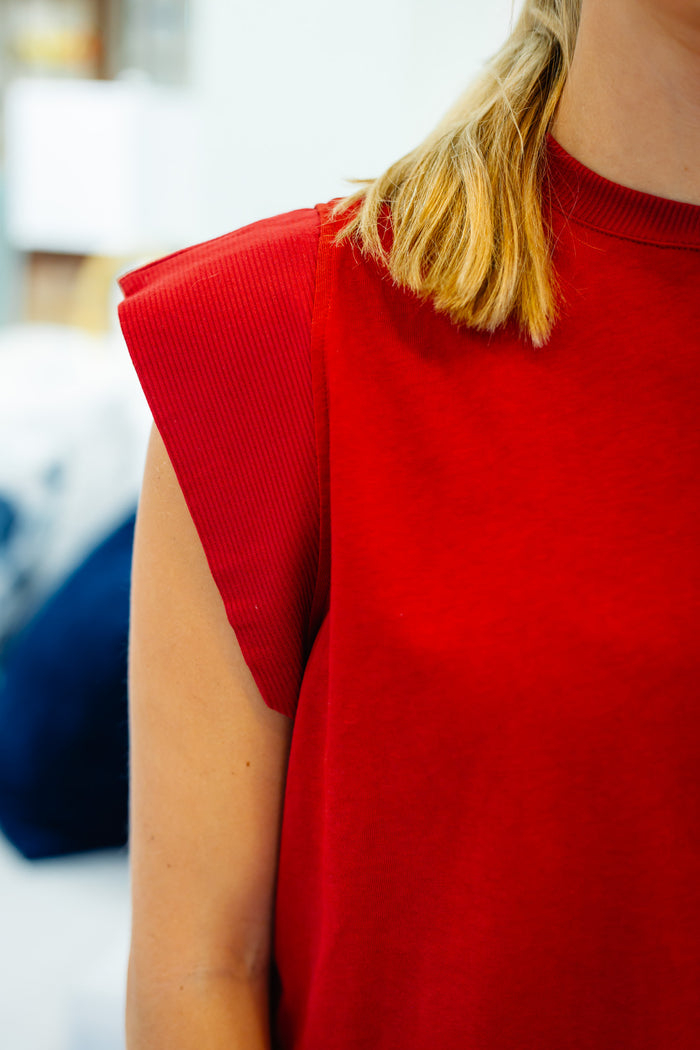 The Palmer Top in Burgundy