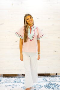 The Lucille Top in Pink