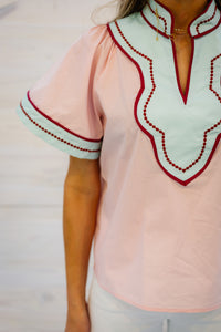 The Lucille Top in Pink