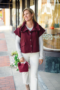 The Paisley Top in Burgundy