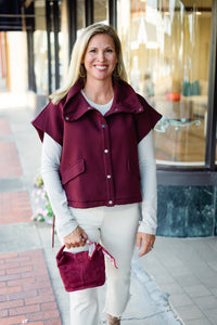 The Paisley Top in Burgundy