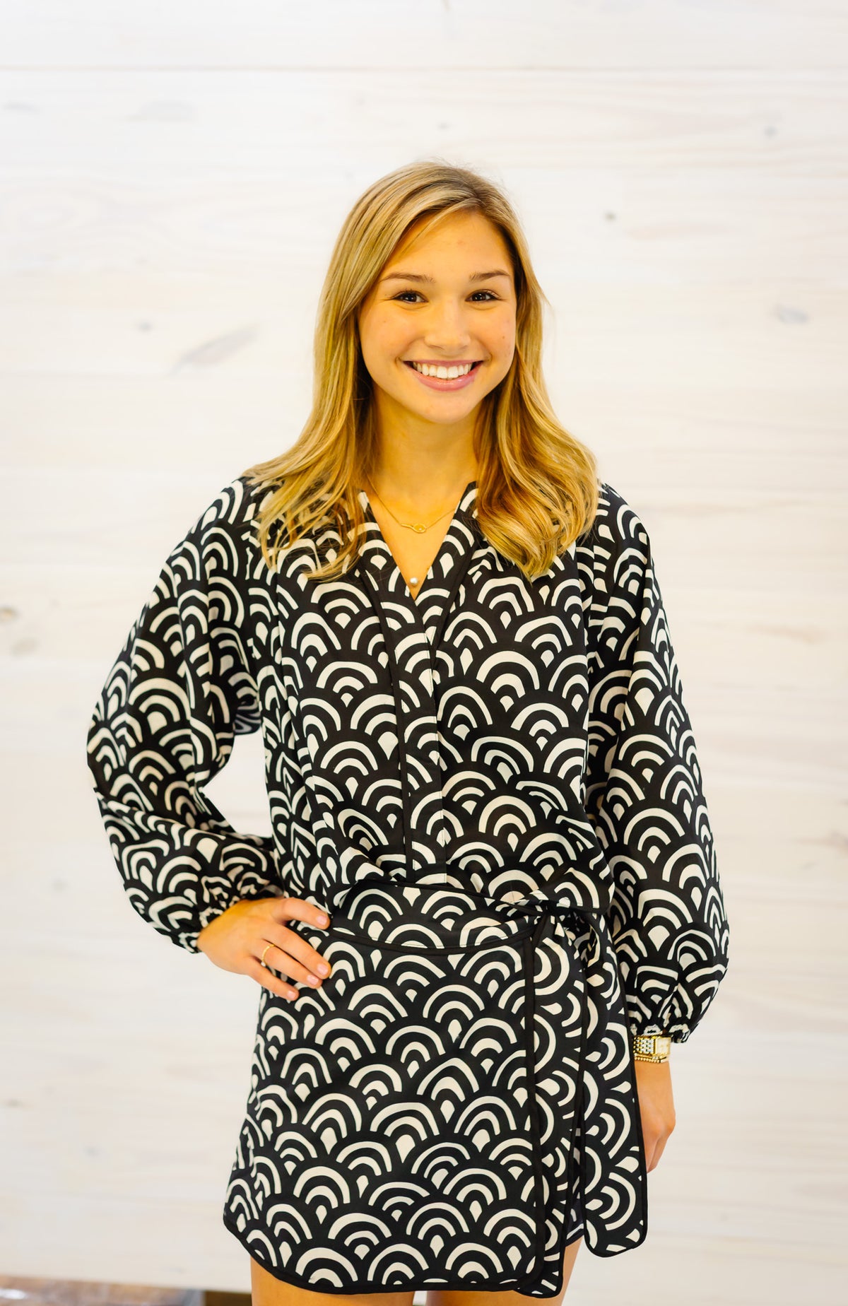 The Blakely Top in Midnight Fan