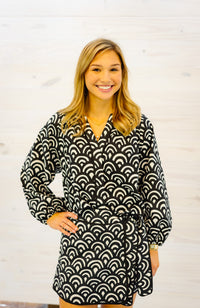 The Blakely Top in Midnight Fan