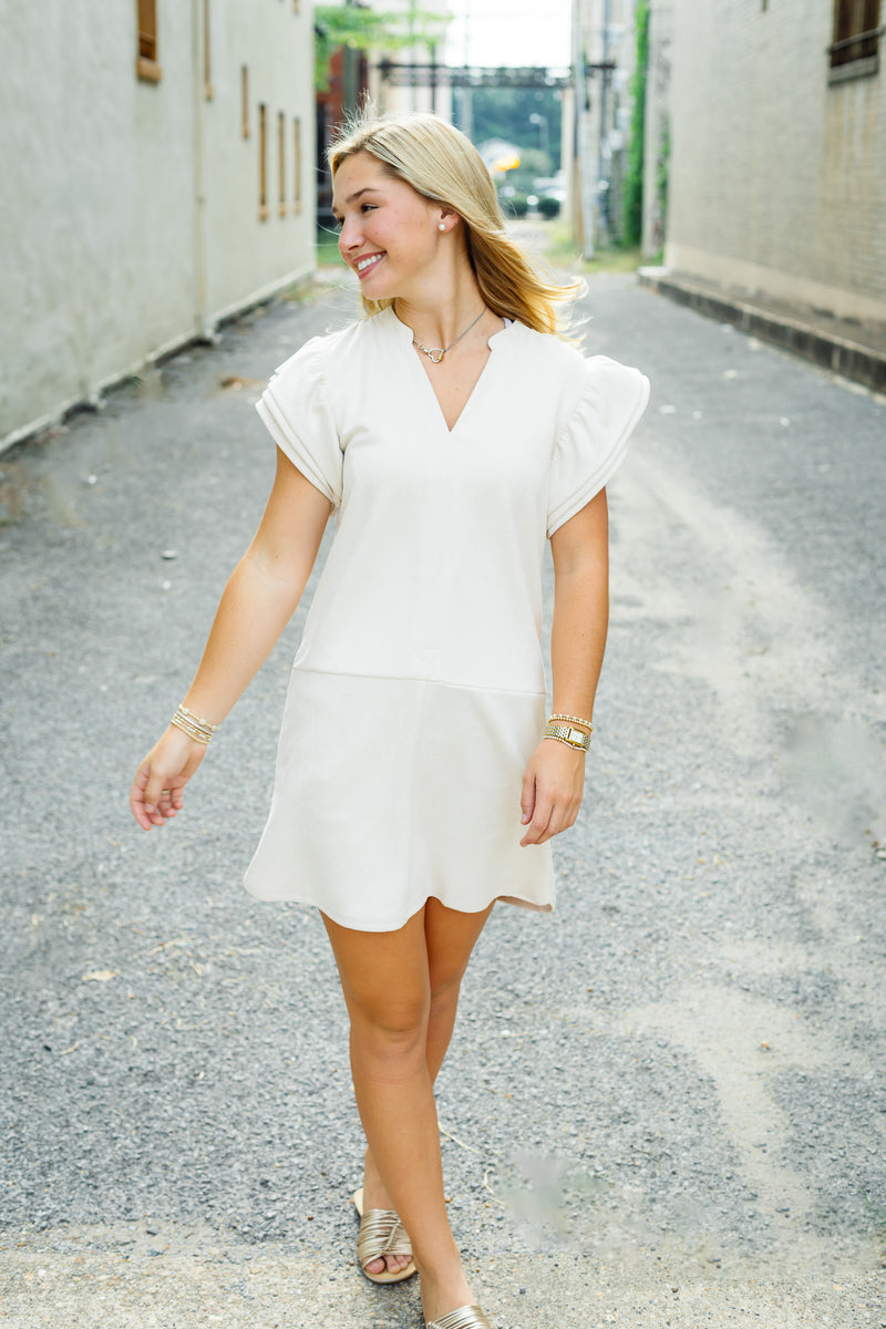 The Stanton Dress in Cream