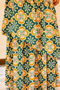 The Celeste Skirt in Clementine Tile
