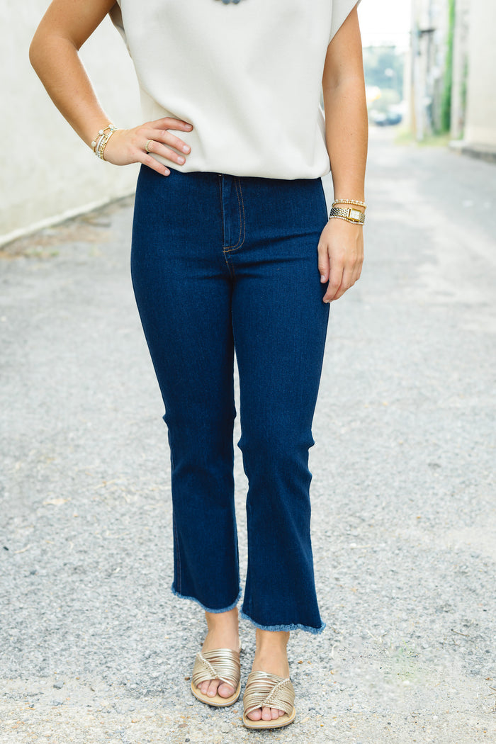 The Judy Pants in Dark Denim