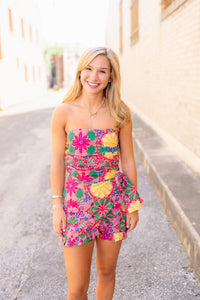 The Gloria Floral Romper