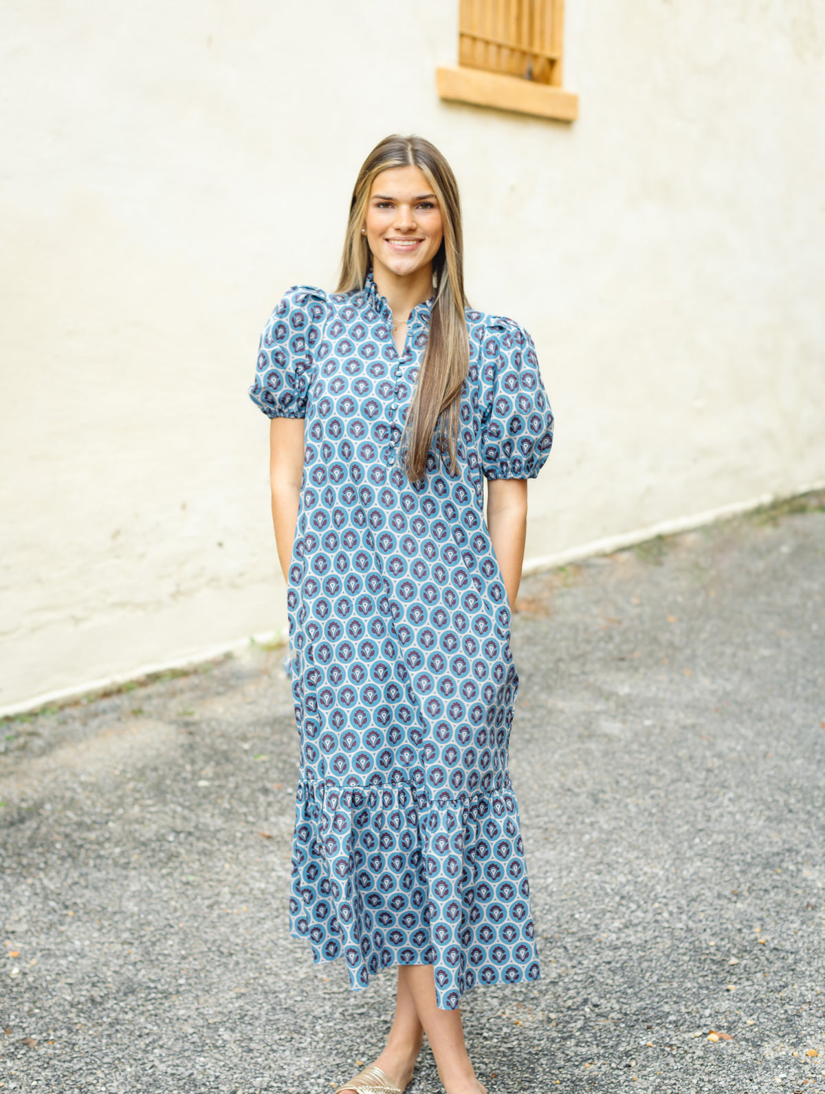 The Coney Dress in Blue